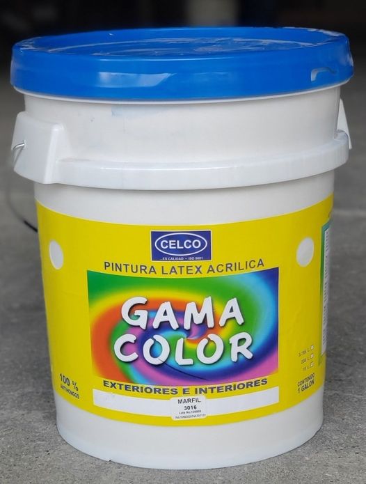Pintura Látex Acrílica CELCO Amarillo Oro GAlón