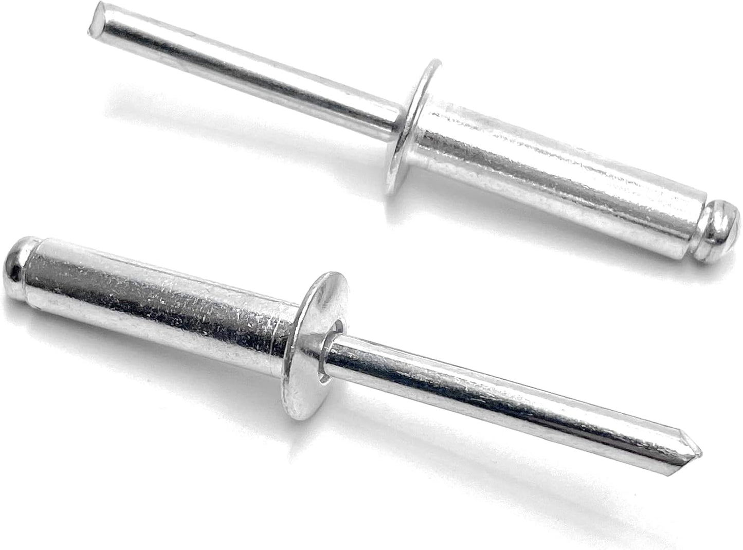SPINNER 100 remaches ciegos de aluminio de 1/4" x 1", remaches pop de 0.252 x 0.984 in, paquete de 100 (plateado)
