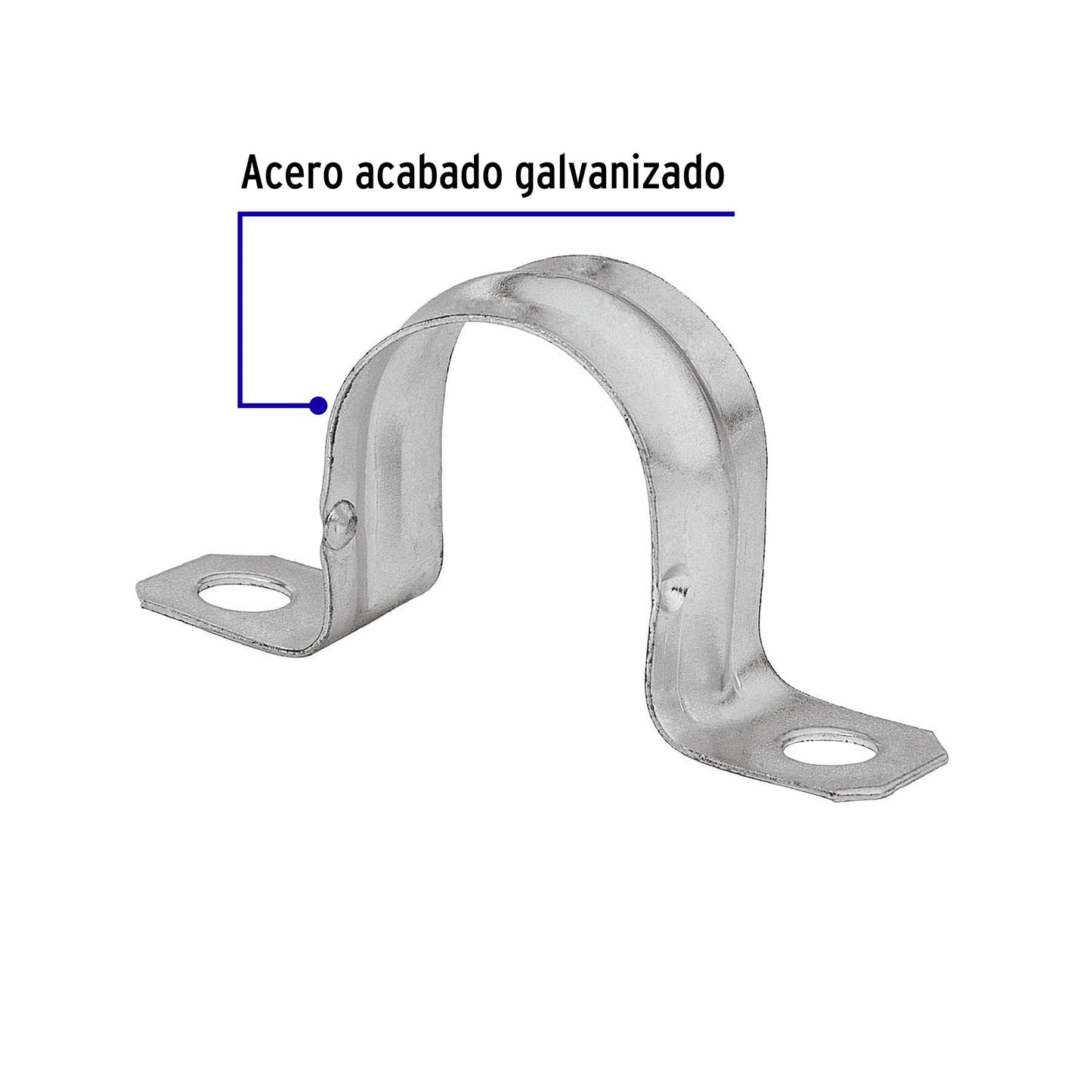 Bolsa Con 10 Abrazaderas 1" Tipo Omega Para Tubo, Volteck