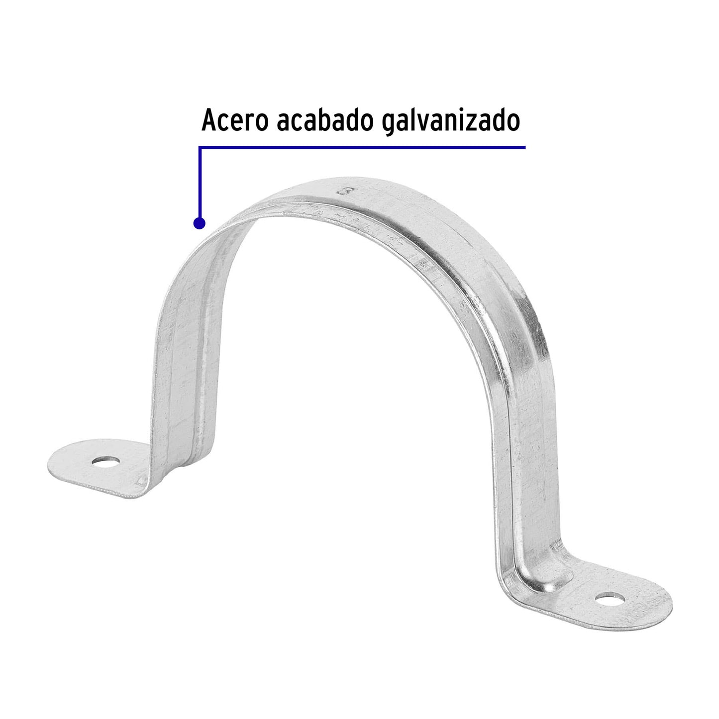 Bolsa con 5 abrazaderas 3" tipo omega para tubo, Volteck