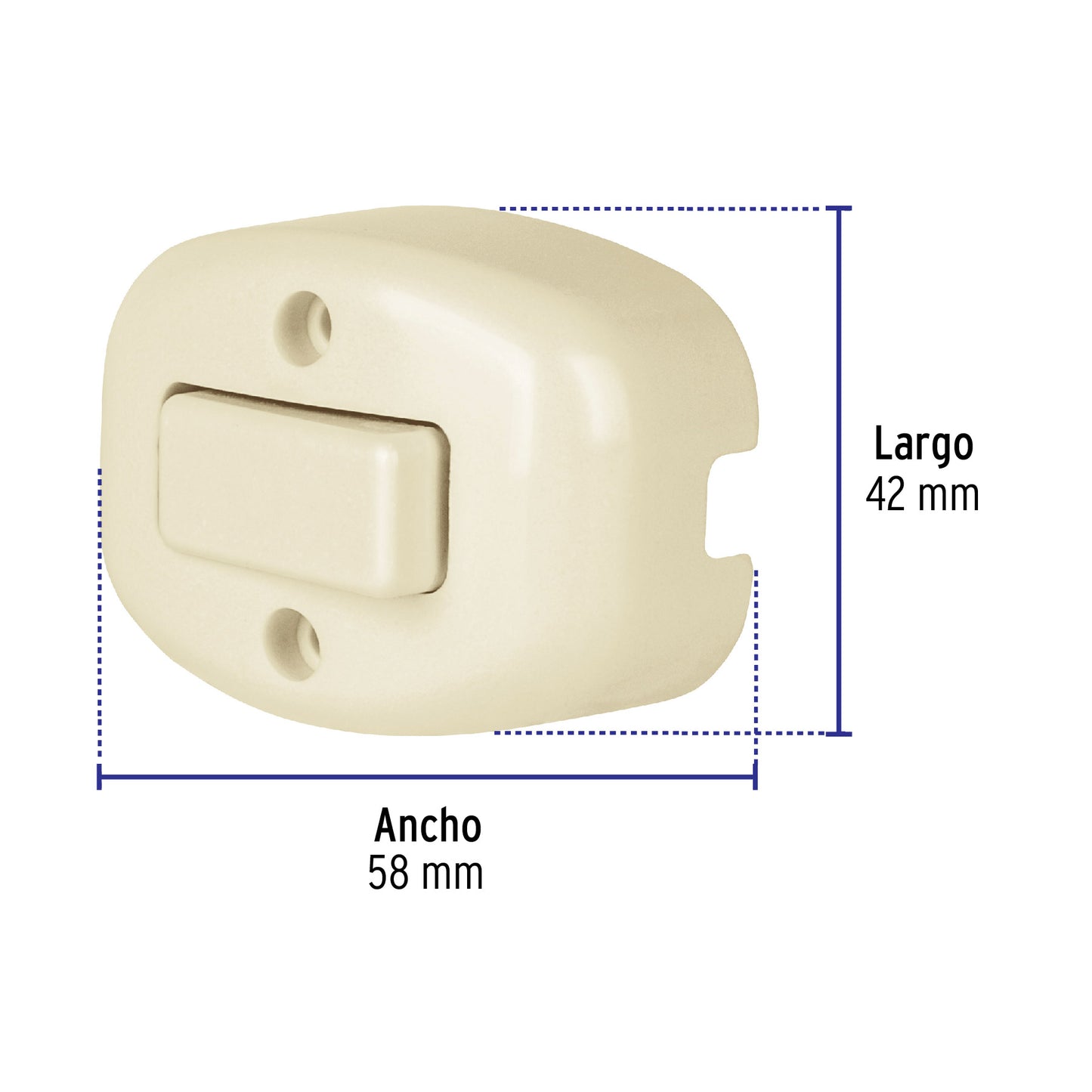 Interruptor De Sobreponer Sencillo, A Granel, Volteck