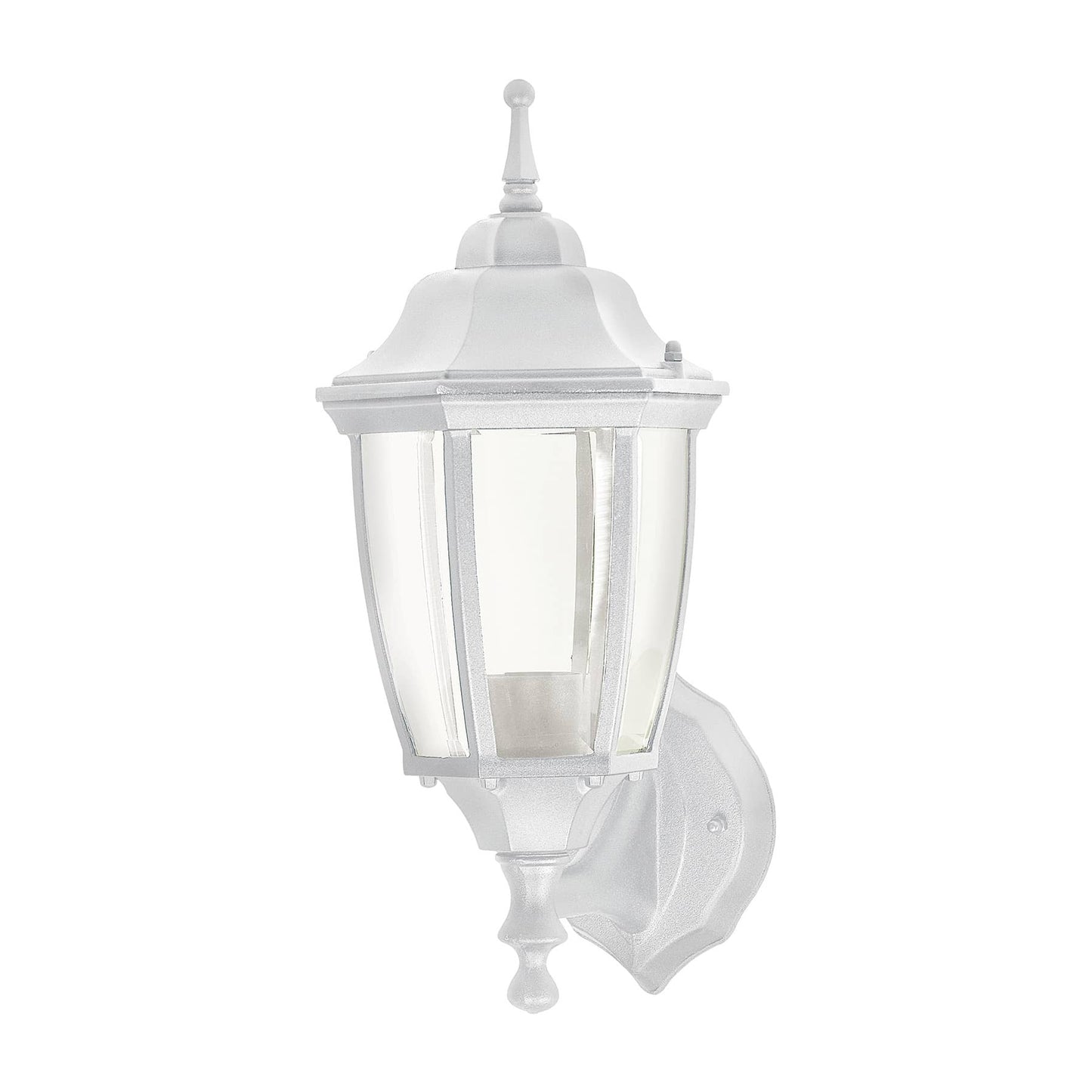 Arbotante Tipo Farol Soportado Blanco, Lámpara No Incluida