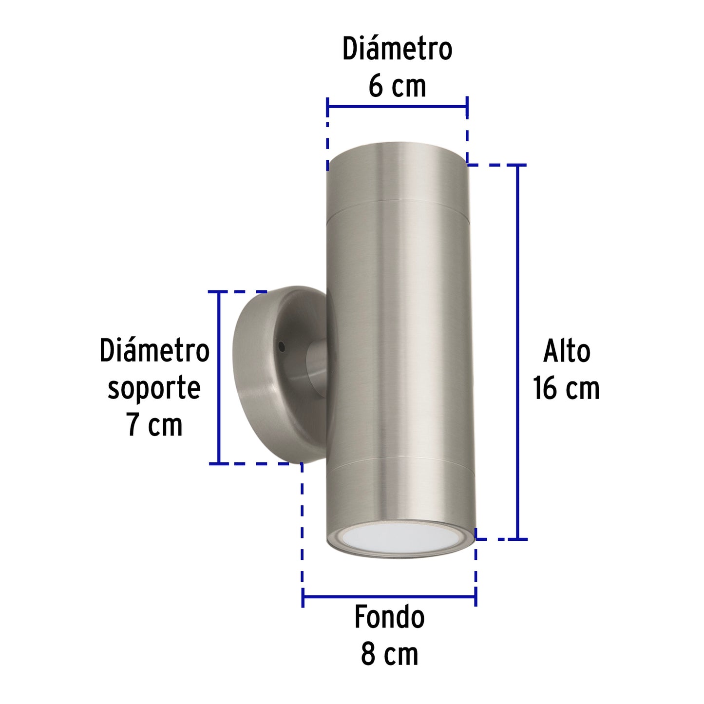 Arbotante Satín De Led 10 W De Acento 2 Spots Luz Cálida