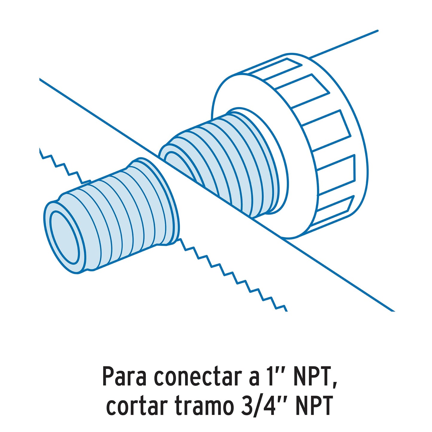 Valvula o multiconector para tinaco 1-1/2" (Para tuberias de 3/4" y 1") FOSET