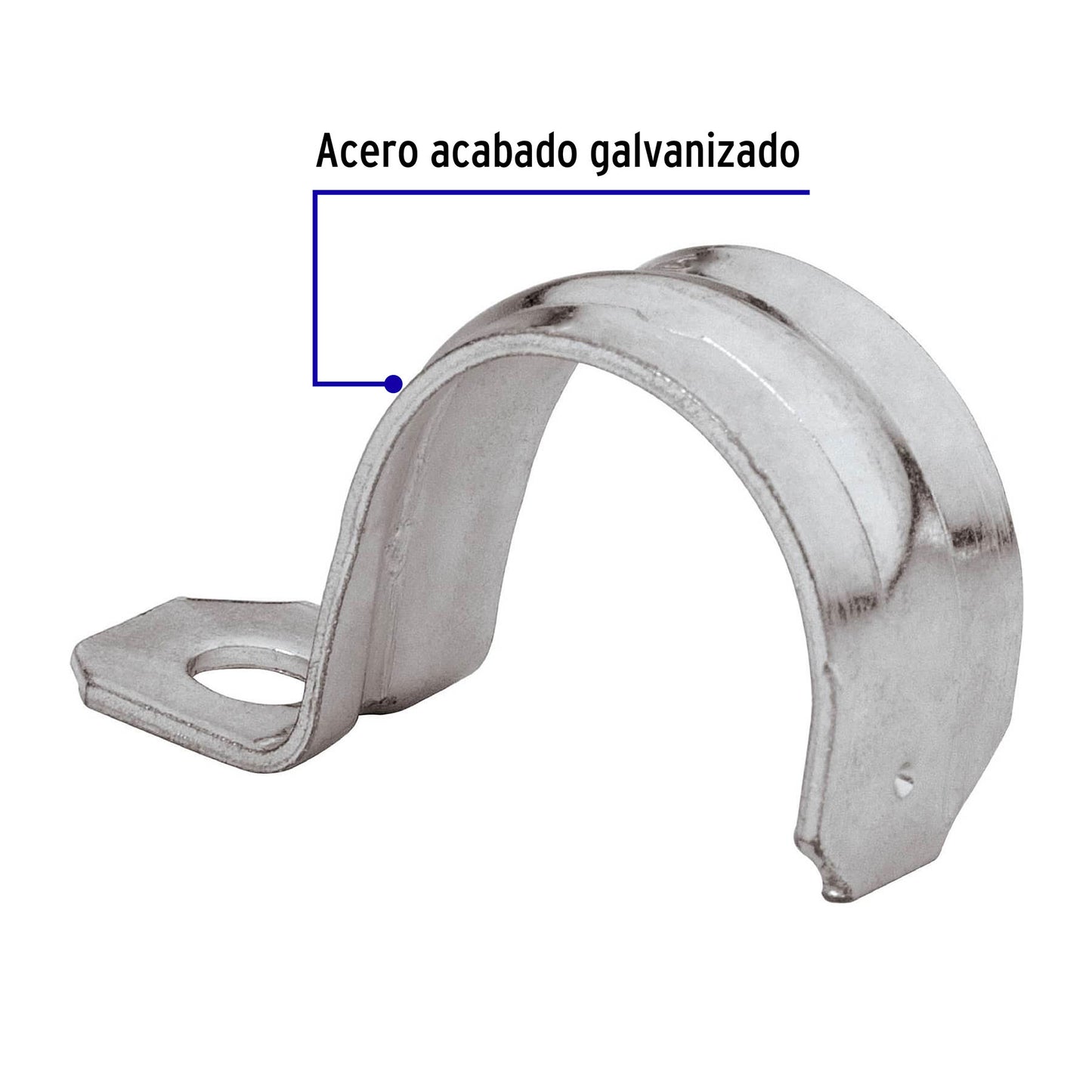 Bolsa Con 10 Abrazaderas 1" Tipo Uña Para Tubo, Volteck