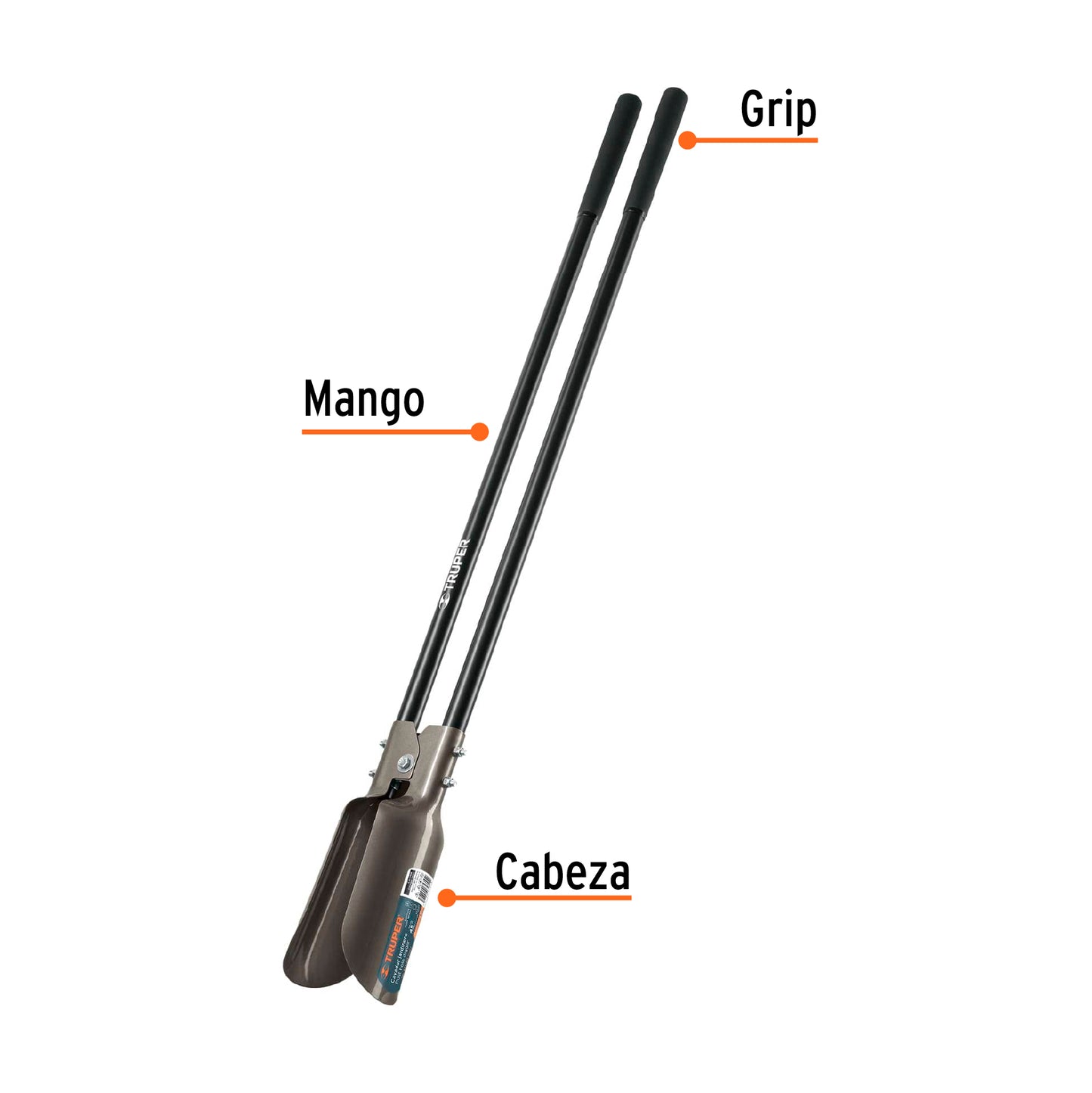 Cavador Atlas (Sacatierra), Mango de 45'' de acero TRUPER