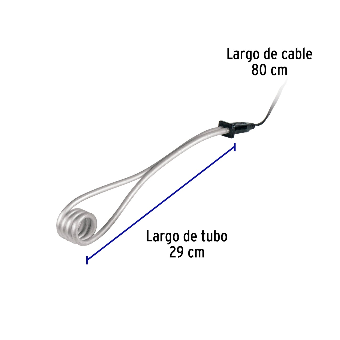 Calentador #8 De 30 L De Inmersión 1500 W P/Agua, Volteck