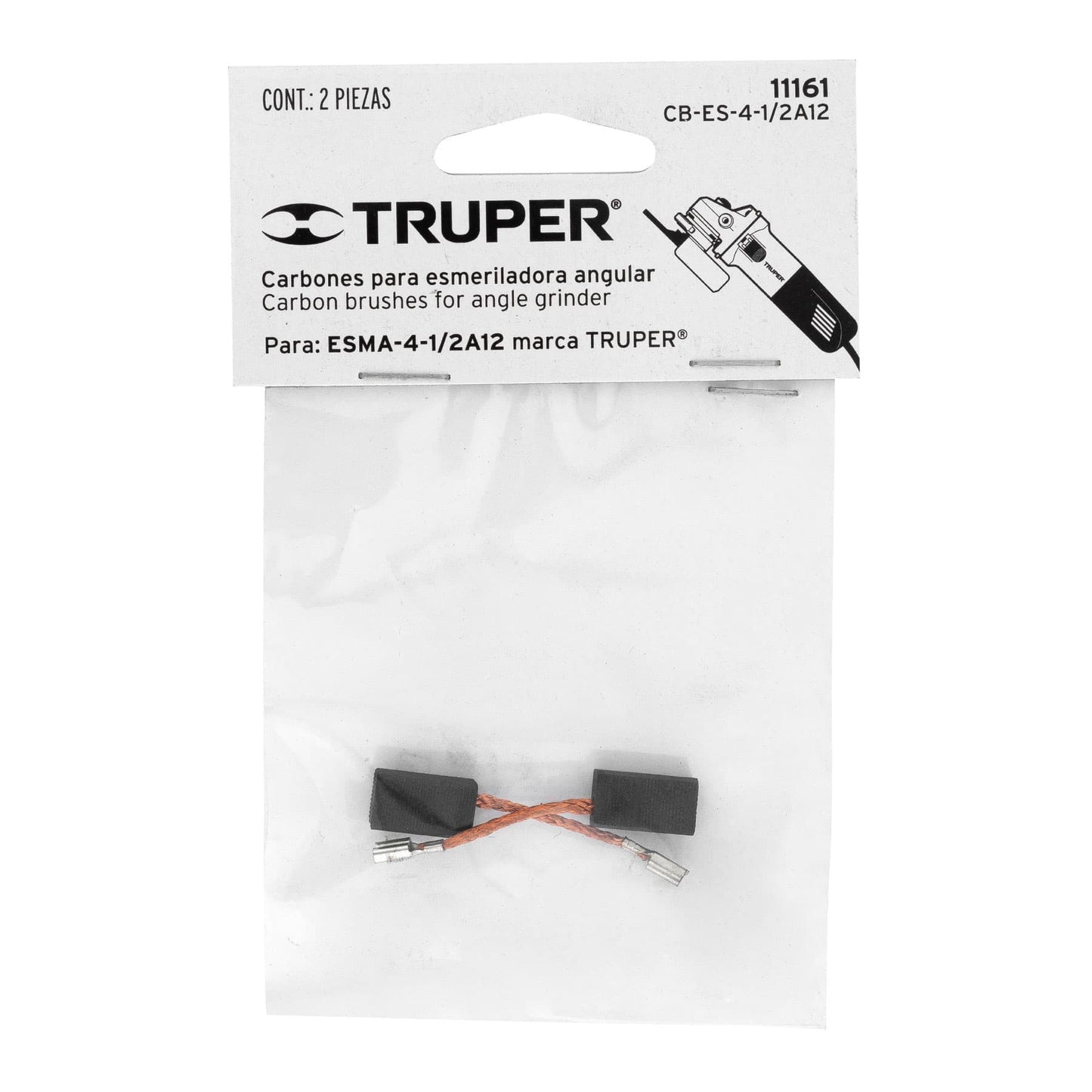Carbones para Esmeriladora (ESMA-4-1/2A12) TRUPER