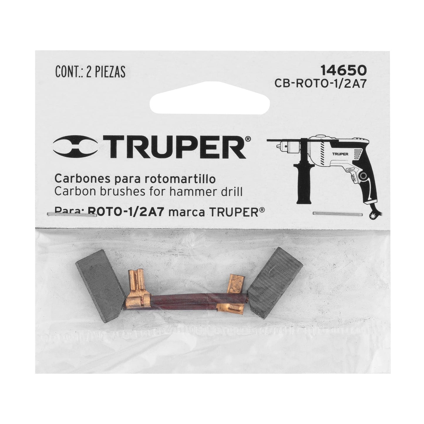 Carbones para Rotomartillo (ROTO-1/2A7) TRUPER