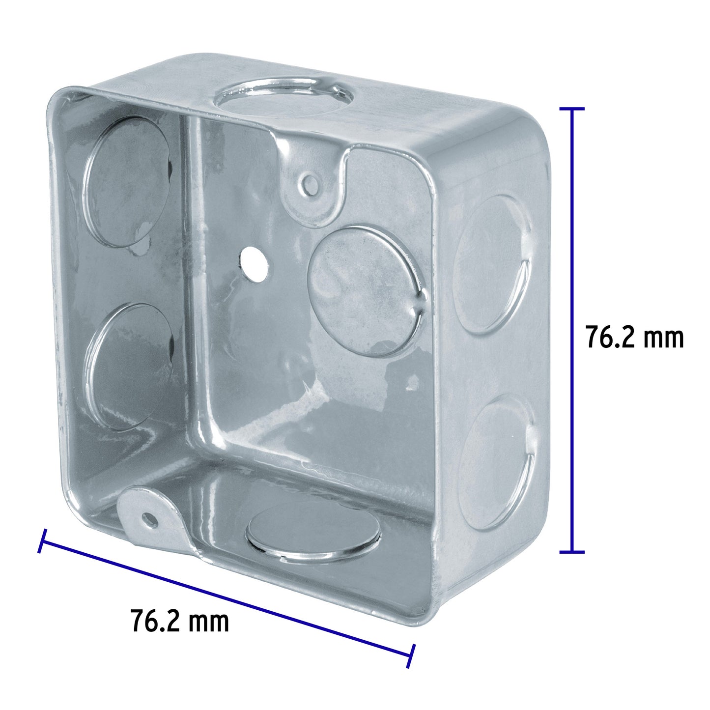Caja cuadrada 3" x 3" económica, Volteck