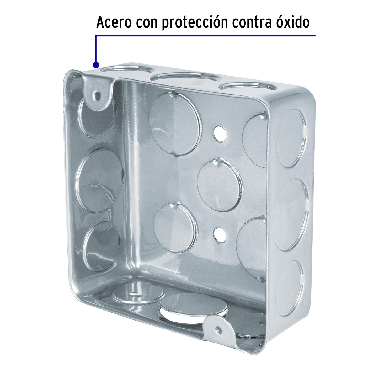 Caja cuadrada 4" x 4" económica, Volteck
