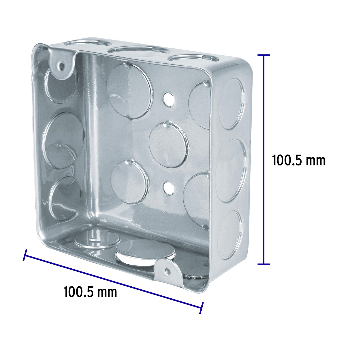 Caja cuadrada 4" x 4" económica, Volteck