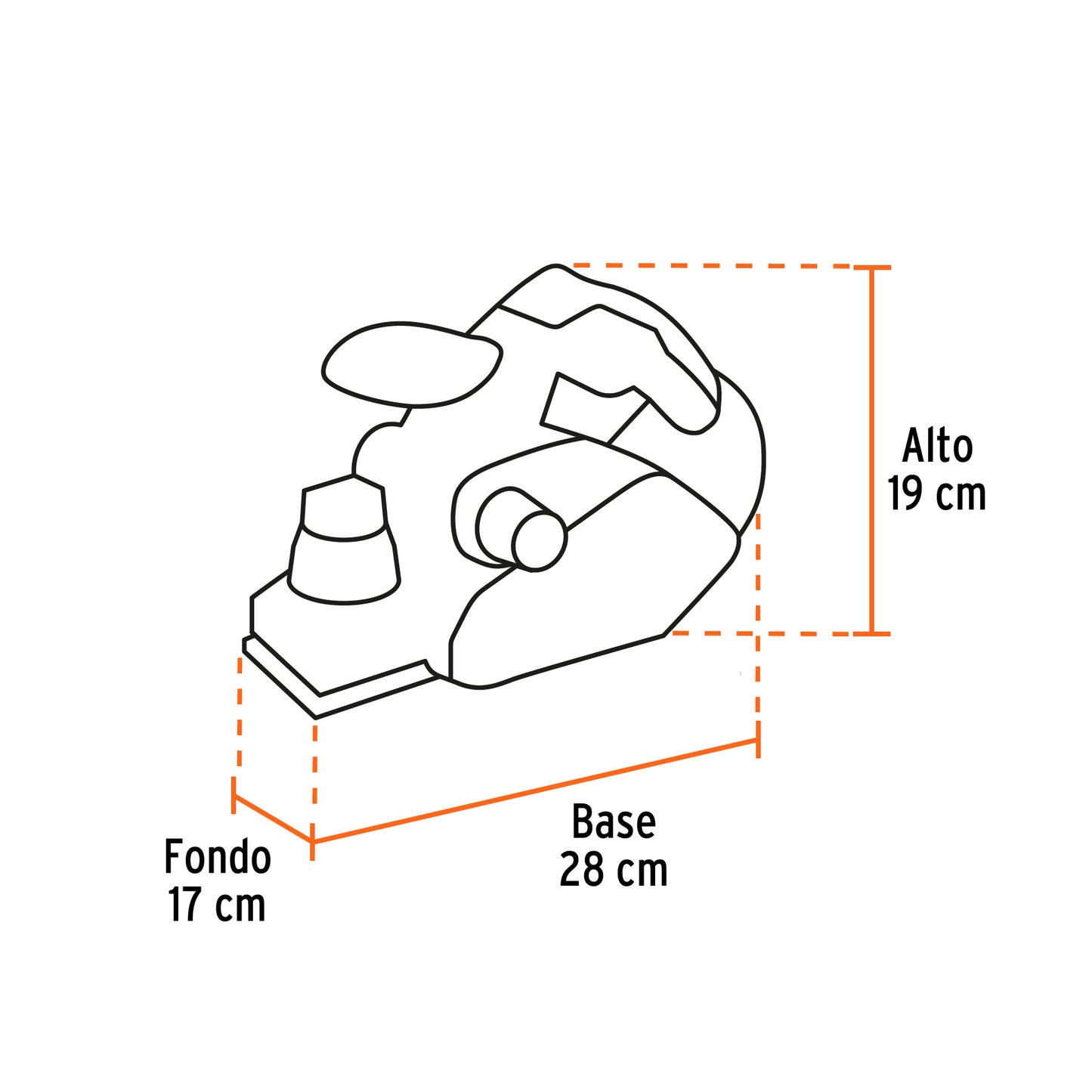 Cepillo eléctrico 3-1/4", 850W, TRUPER PRO