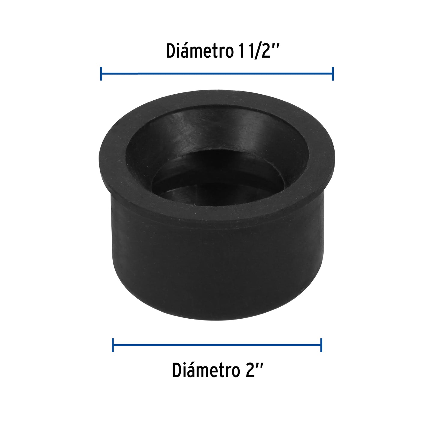 Chupón de hule de 2"x1-1/2" para lavatrastos FOSET