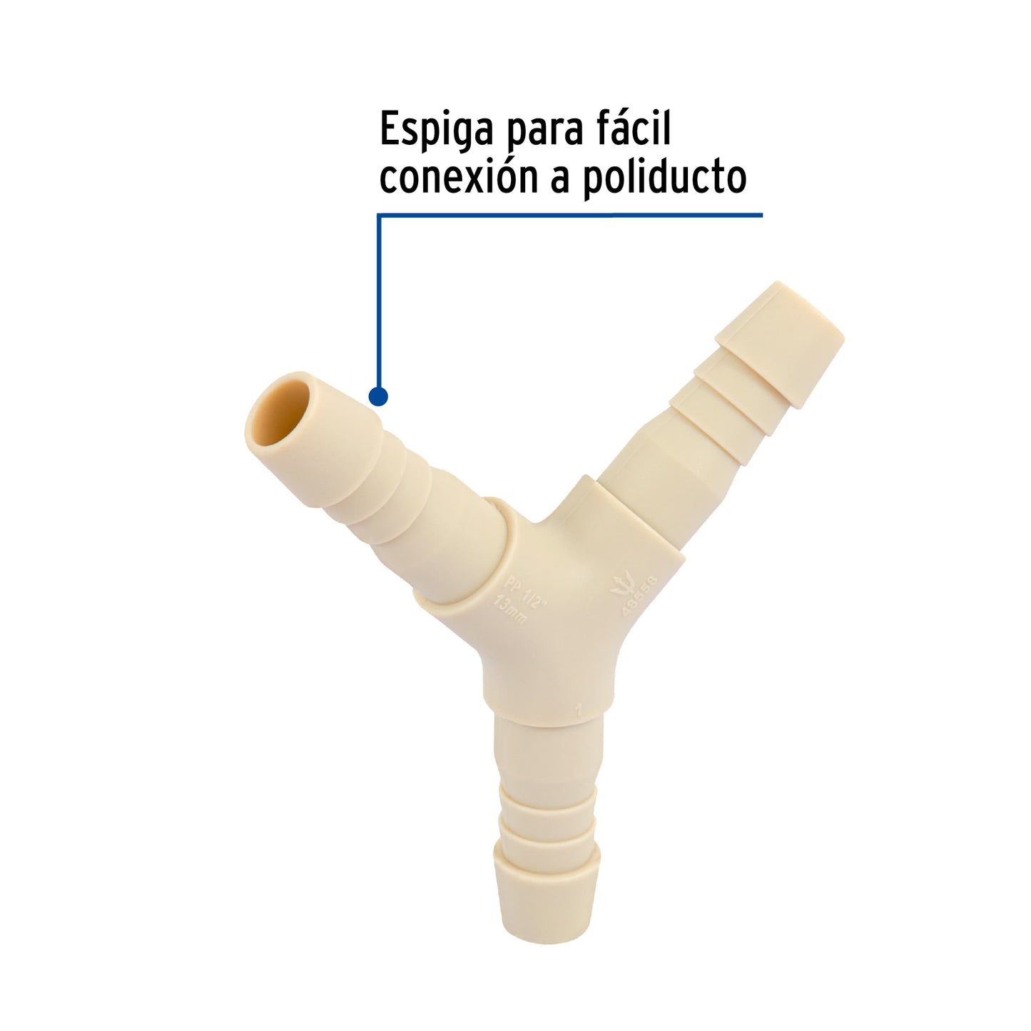 Yee inserción 1/2" de polipropileno, FOSET
