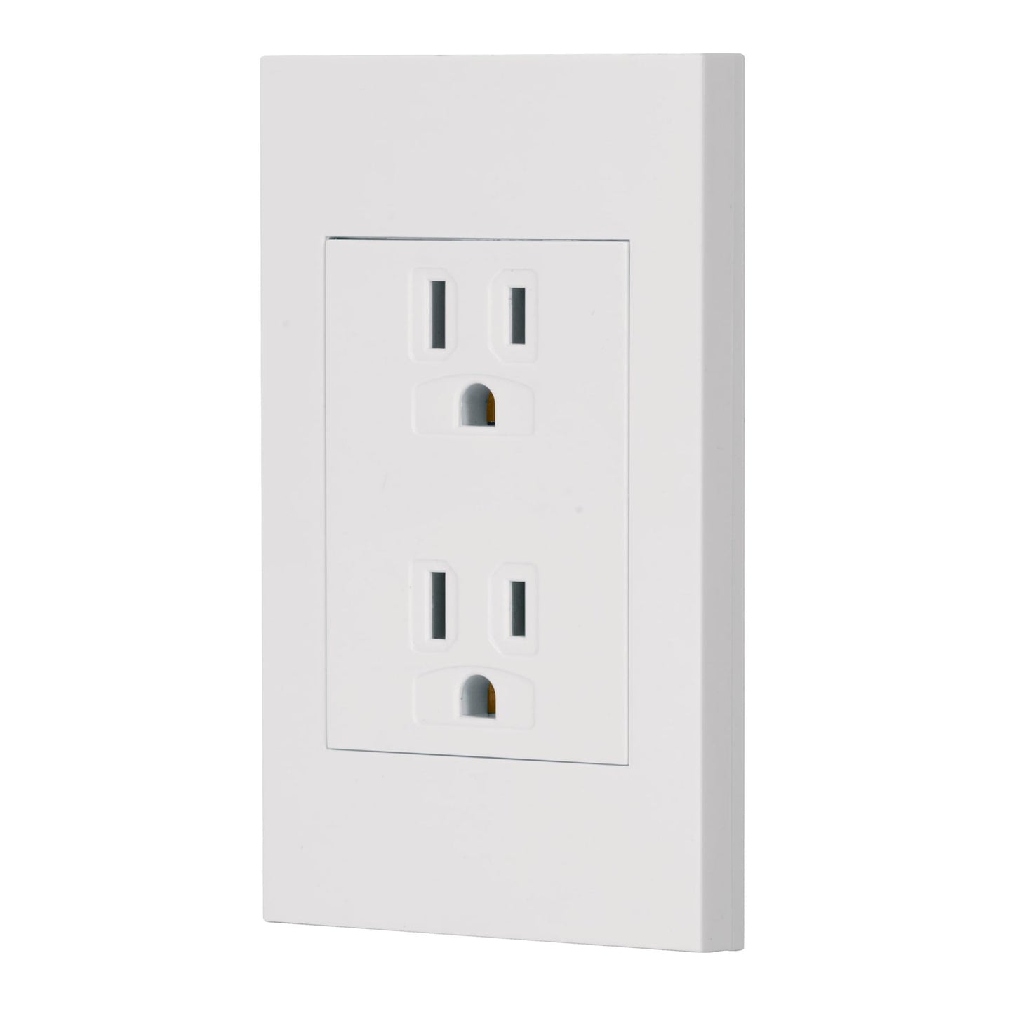Placa Armada Contacto Dúplex, 3 Módulos, Española, Blanco