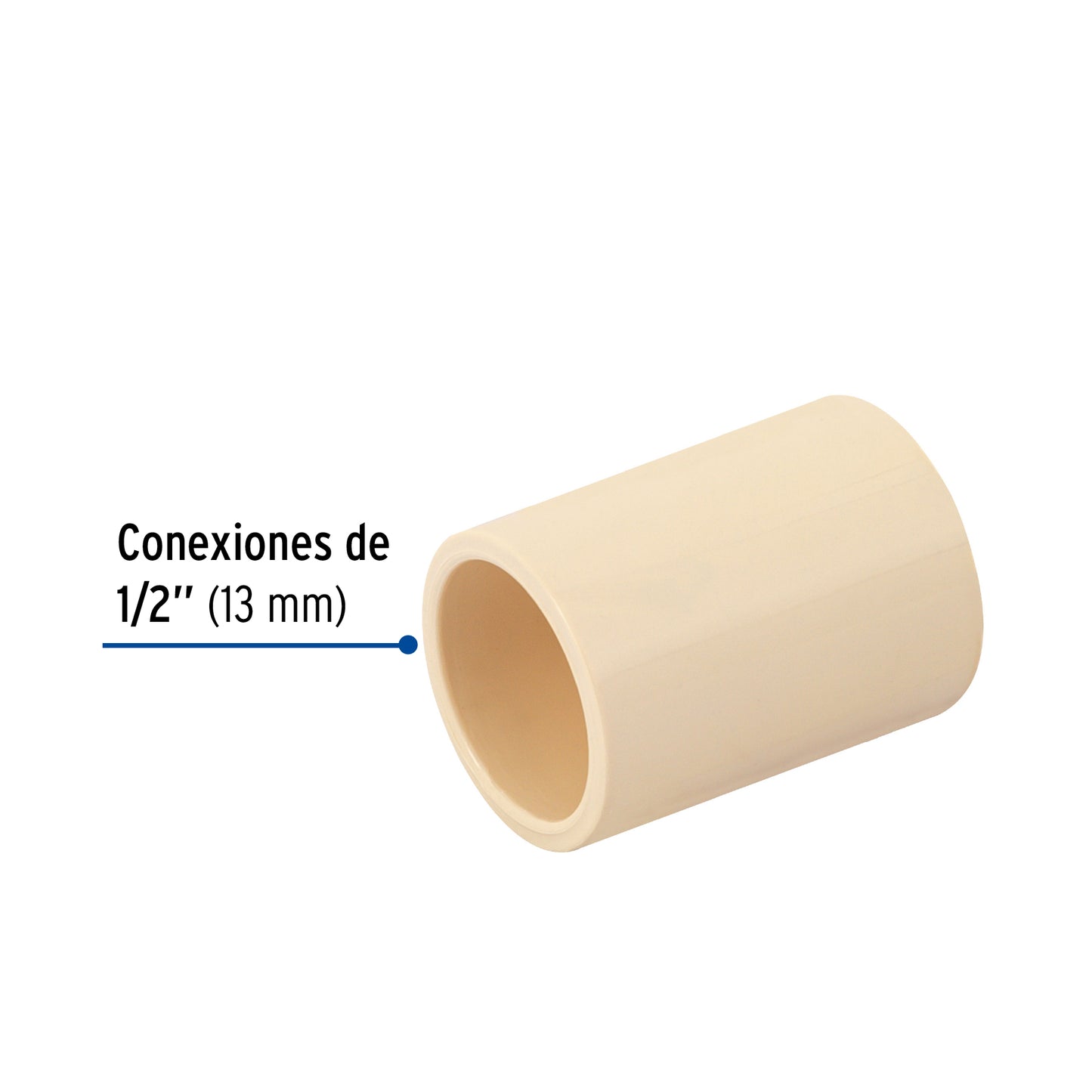 Union lisa cople CPVC, 1/2" FOSET