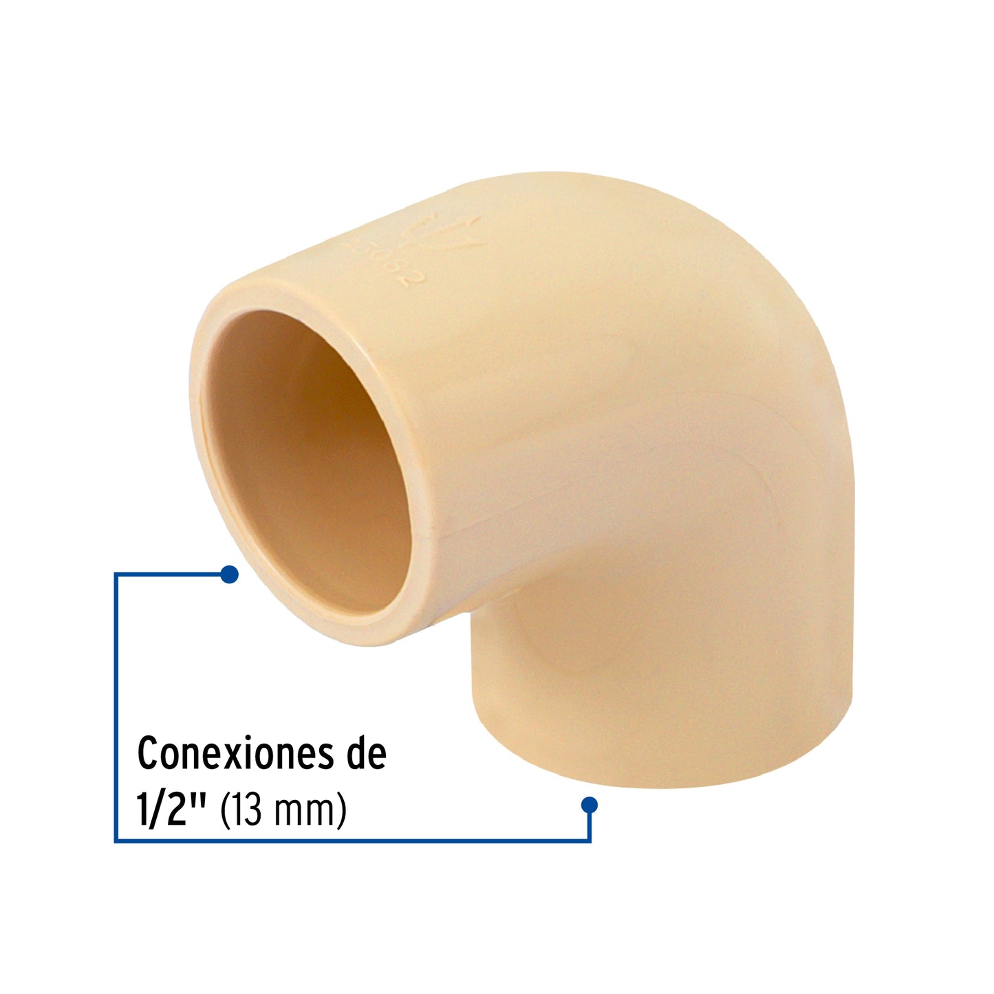 Codo 90° de CPVC de 1/2", FOSET