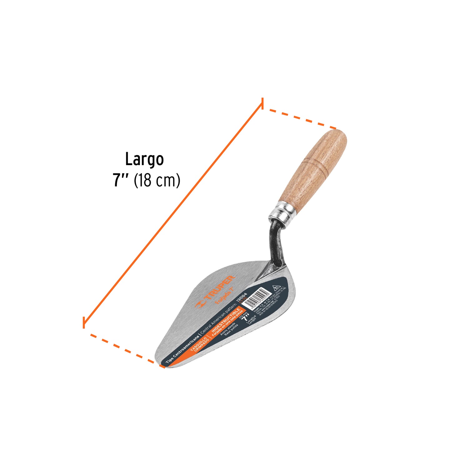 Cuchara para albañil 7" Forjada tipo Centroamericana TRUPER