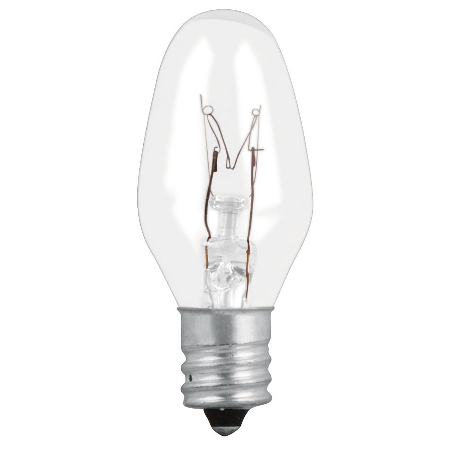 Caja Con 50 Focos Incandescentes Transparentes Base E12 7.5w