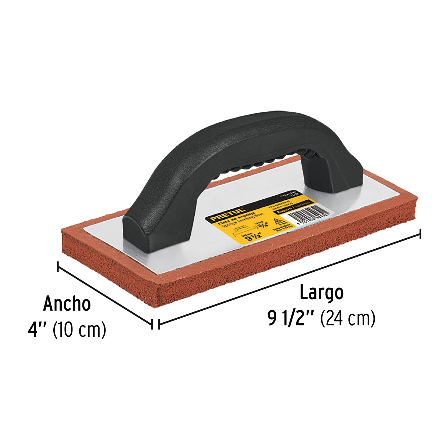Plancha de esponja de 9.1/2 Aspero (Flota) PRETUL