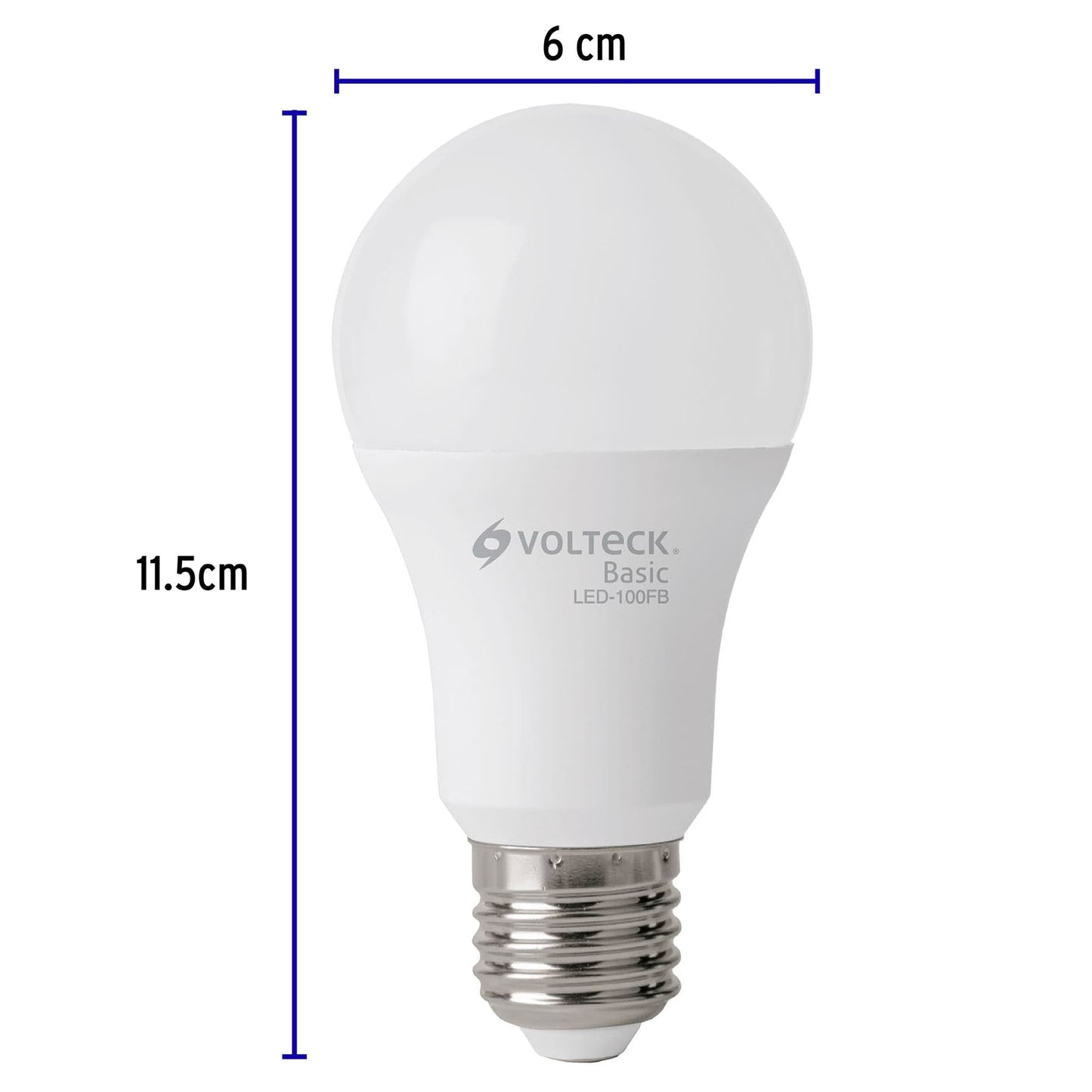 Lámpara de LED tipo bulbo A19 14 W, luz de día, caja, Basic