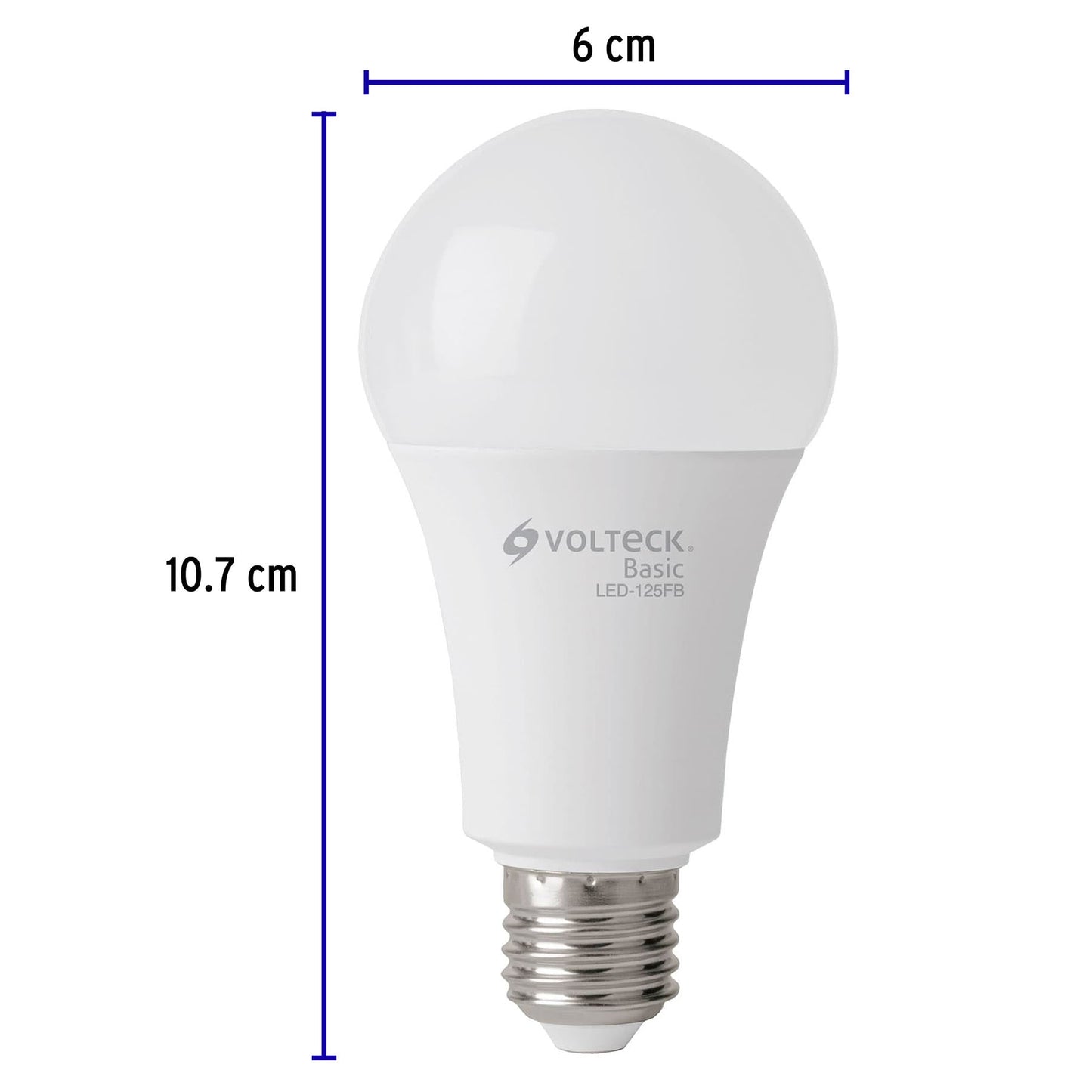 Lámpara Led Tipo Bulbo A19 16 W Luz De Día, Caja, Volteck