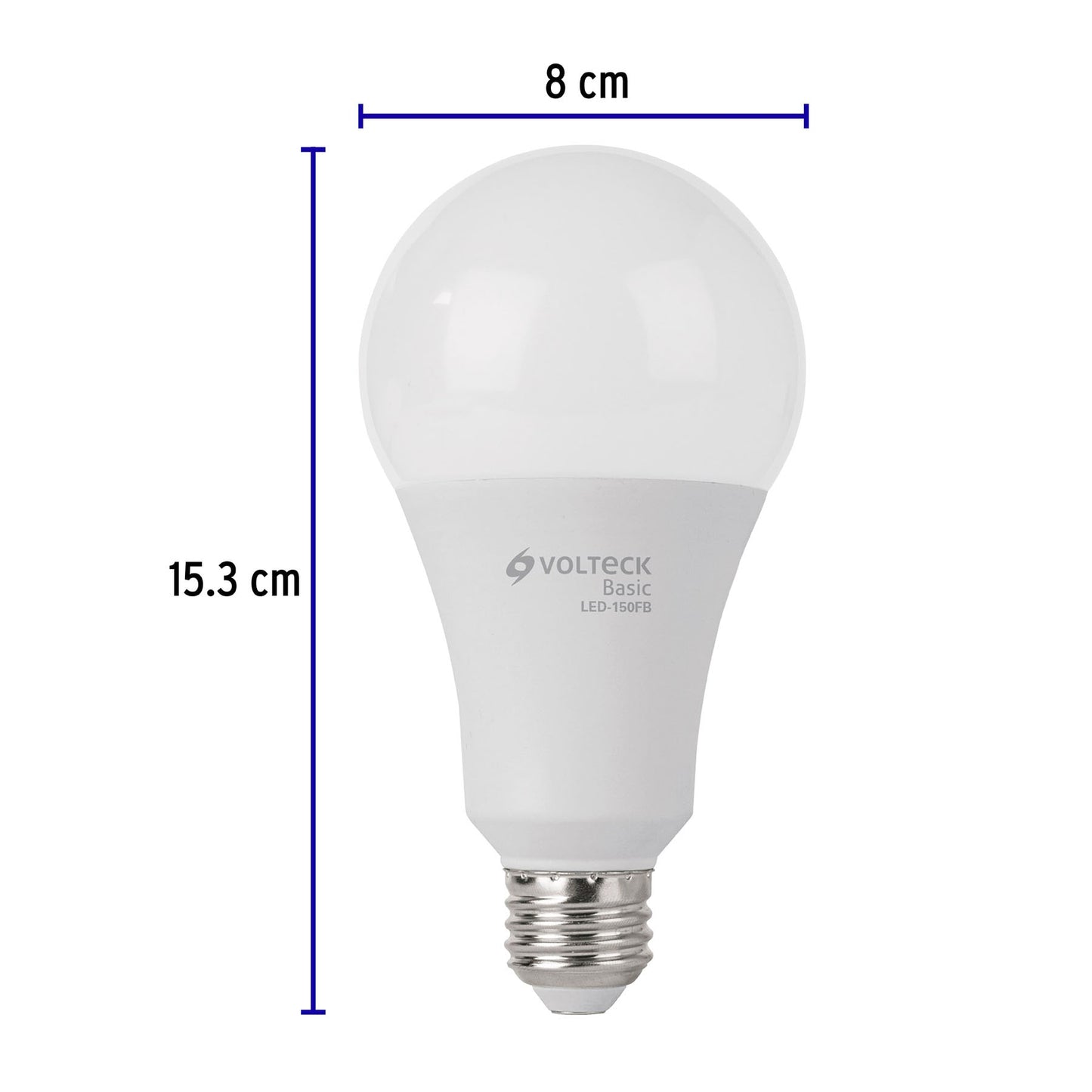 Lámpara De Led, A25, 18 W, Luz De Día, Volteck Basic