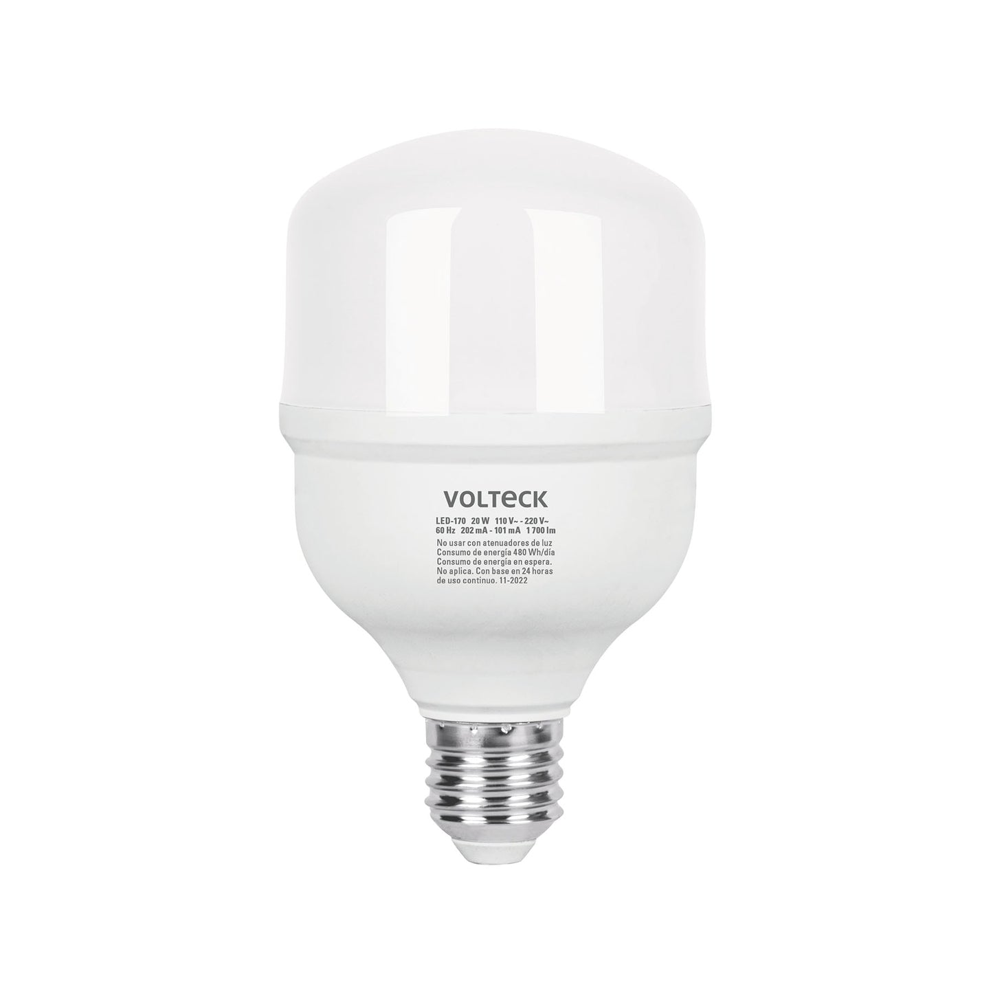 Lámpara de LED alta potencia 20 W luz de día, caja, Volteck