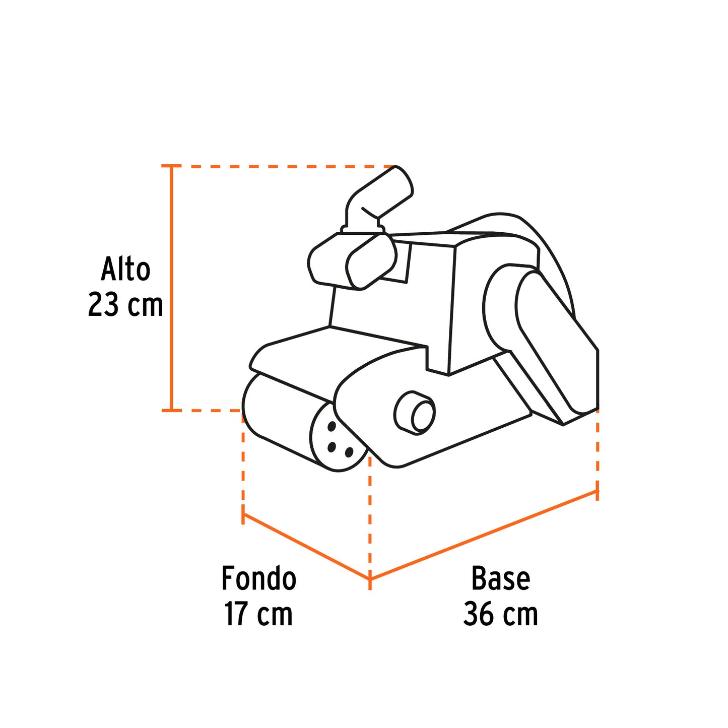 Lijadora de banda 4 x 24", 1200W, TRUPER INDUSTRIAL