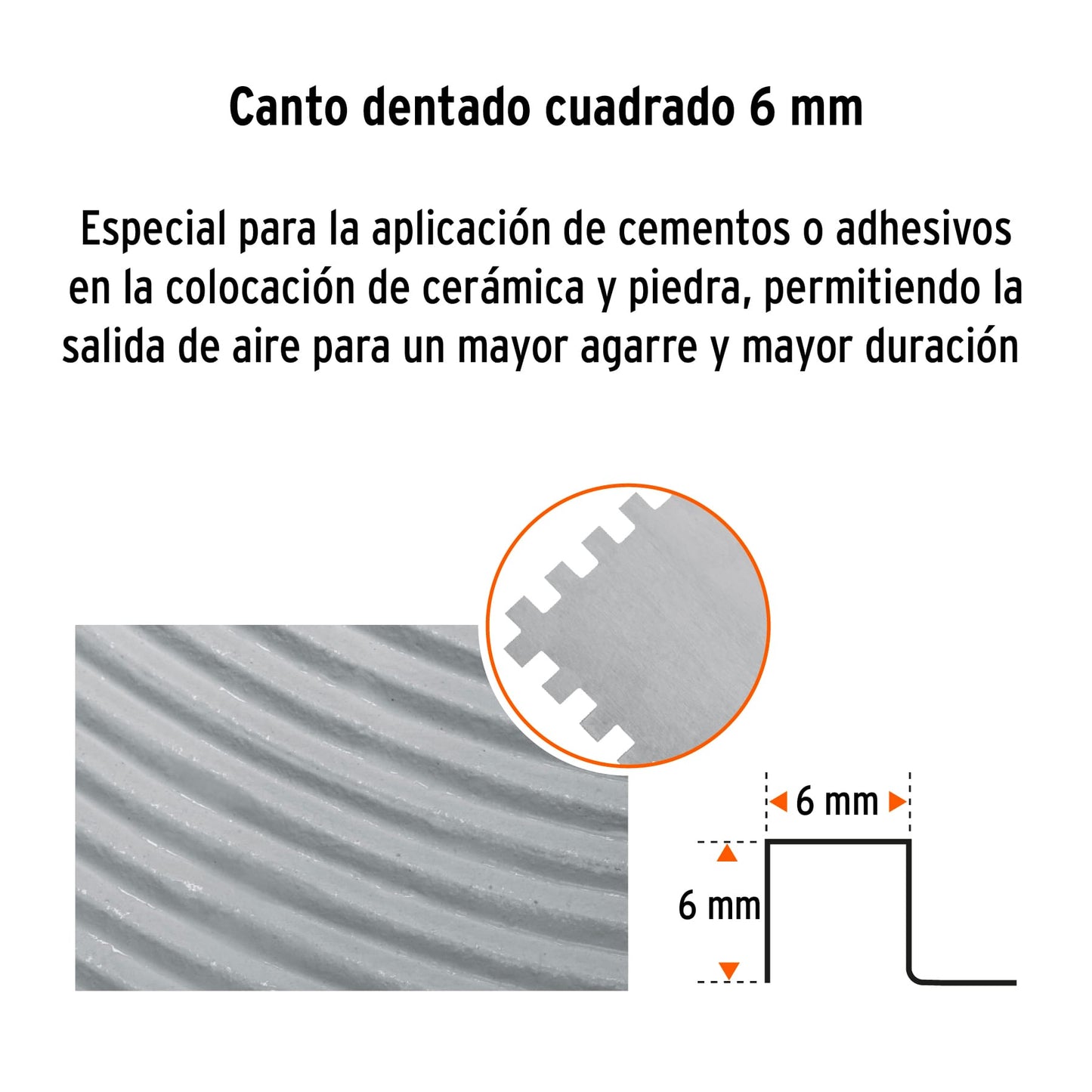 Plancha Dentada 6 remaches de 11" TRUPER