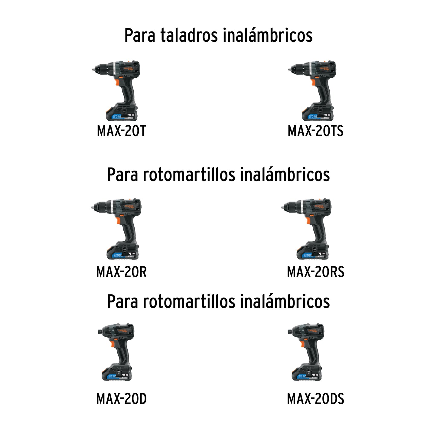 Batería ion litio, 20V, 4 Ah, TRUPER MAX