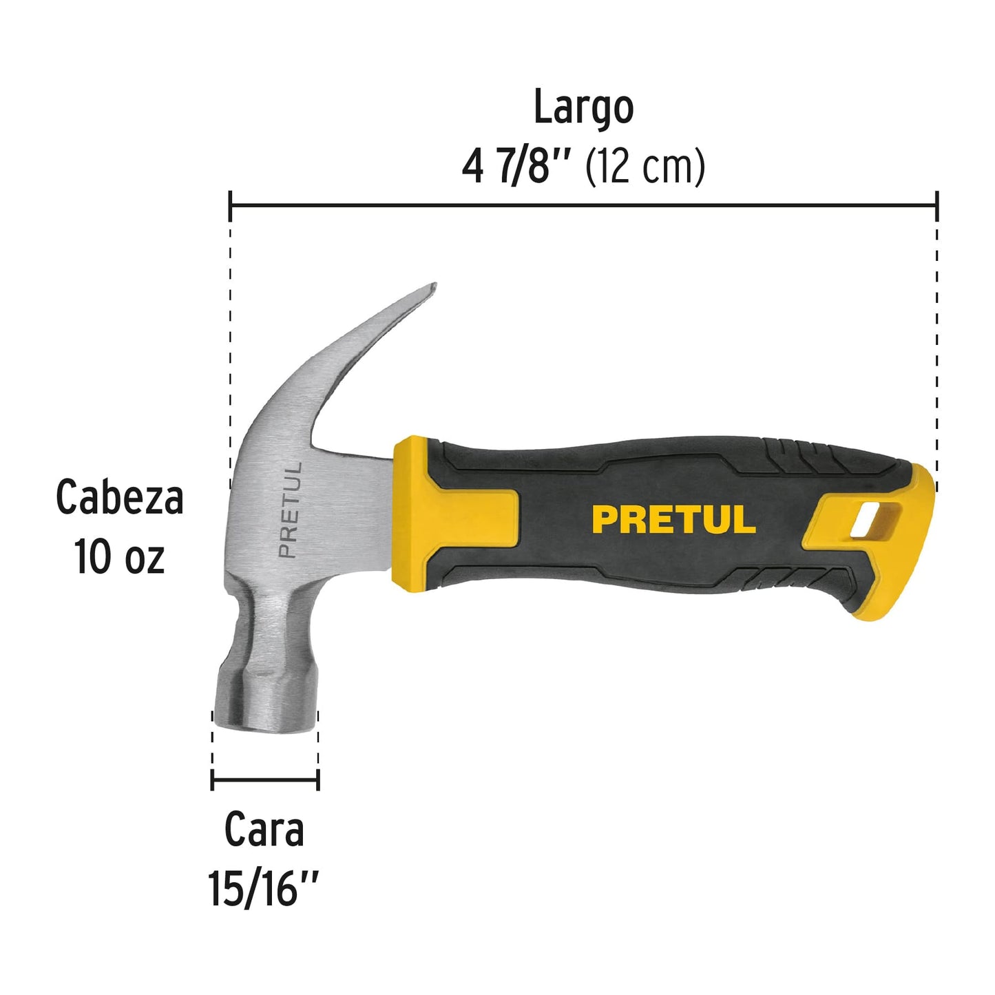 Martillo mini de 10oz PRETUL