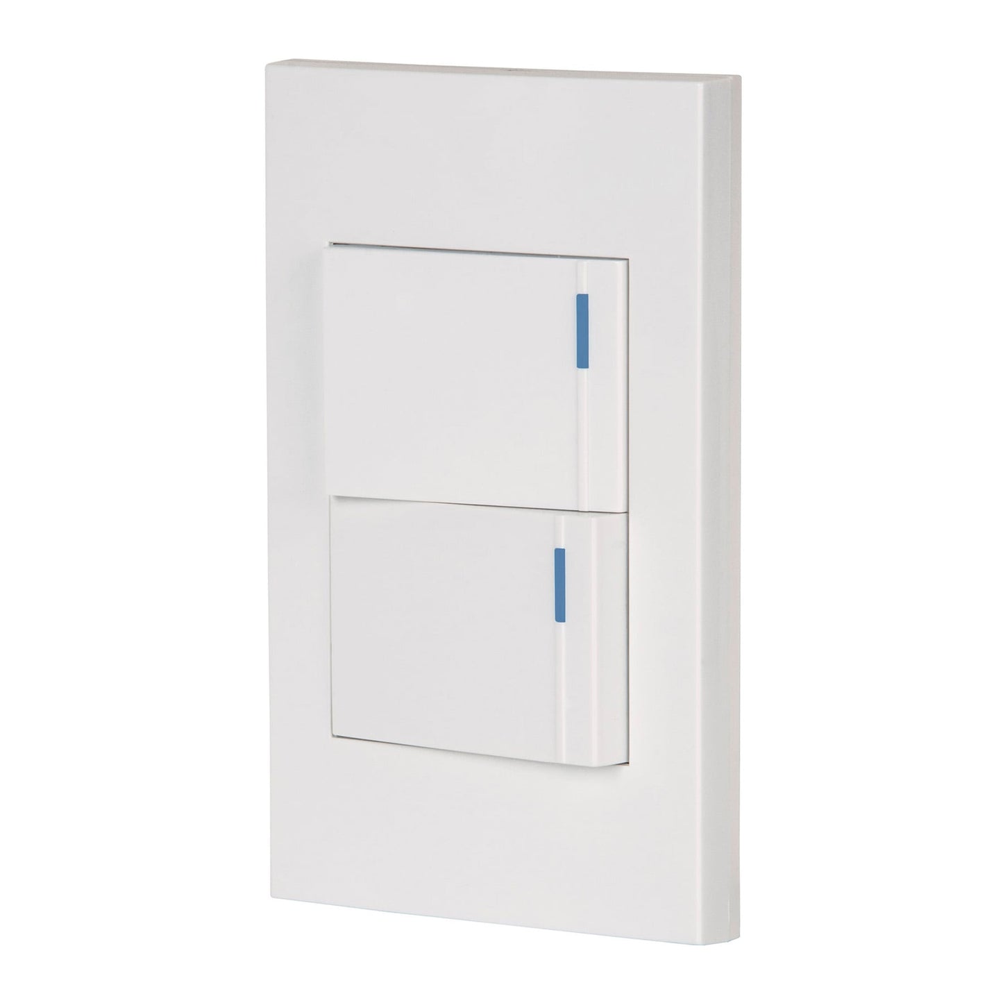 Placa Armada 1 interruptor y 1 de 3 vías, 1.5mod, Española Blanco