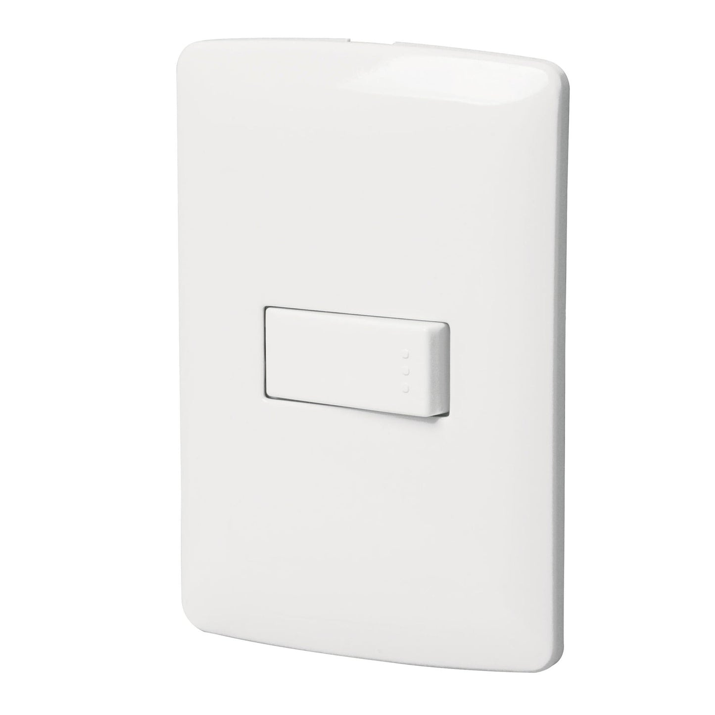 Placa Armada 1 Interruptor Sencillo, Blanco, Línea Italiana