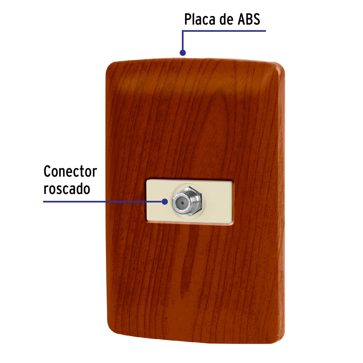 Placa Armada Con Conexión Para Tv, Madera, Línea Italiana