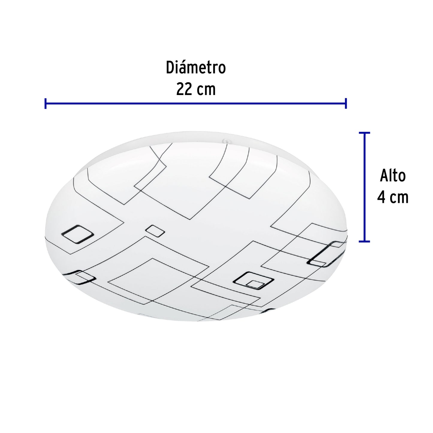 Luminario Led 8 W Plafón Decorativo Cuadros Luz Día, Volteck