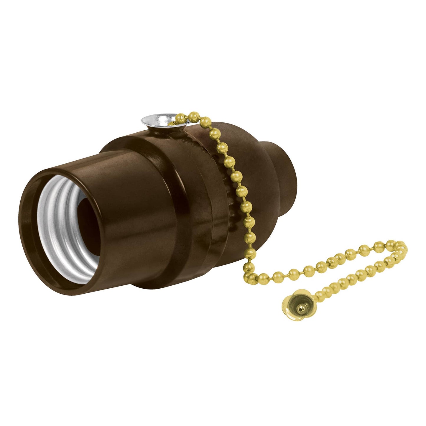 Portalámpara de baquelita, con interruptor de cadena, VOLTECK