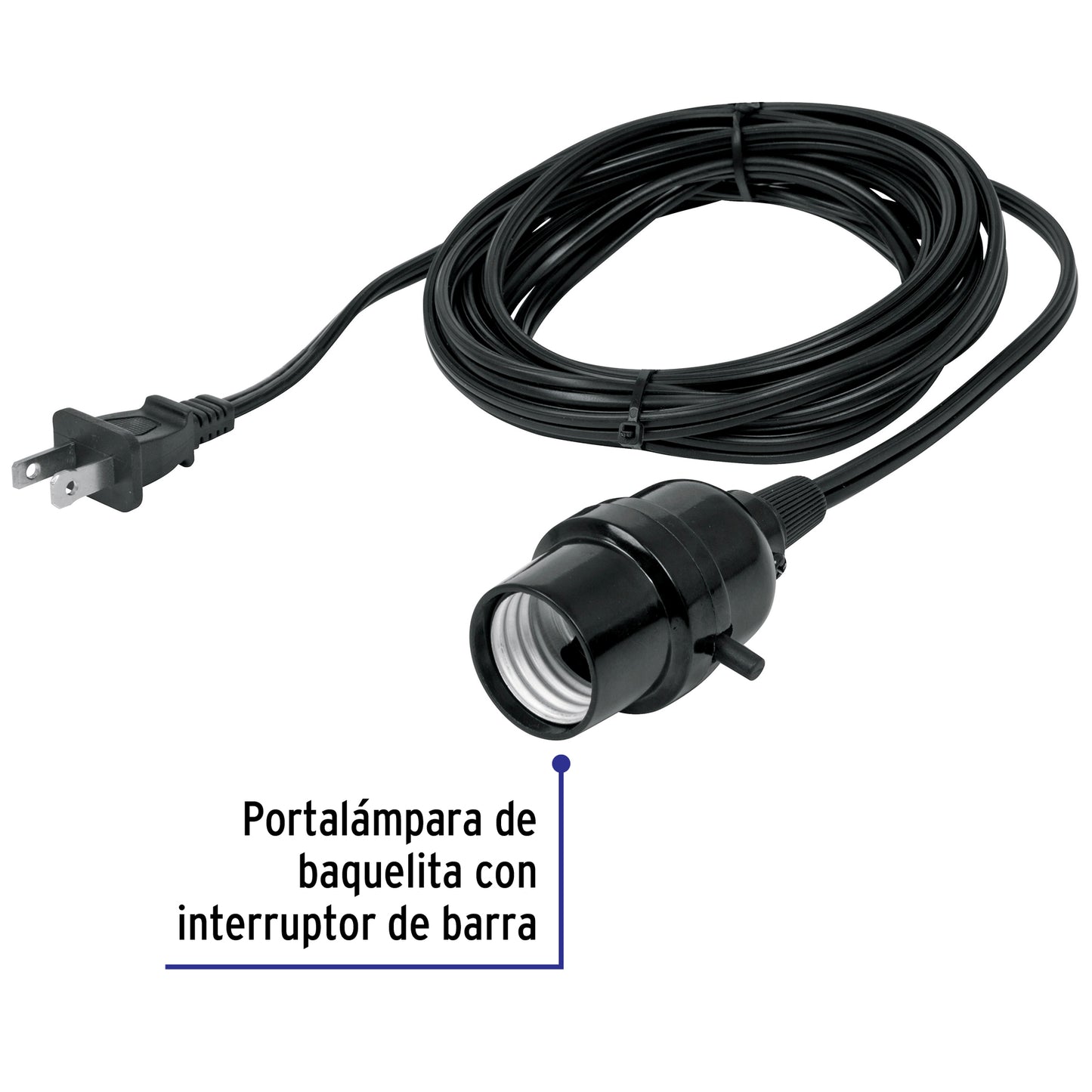 Extension con Soquet portalampara de 4m VOLTECK