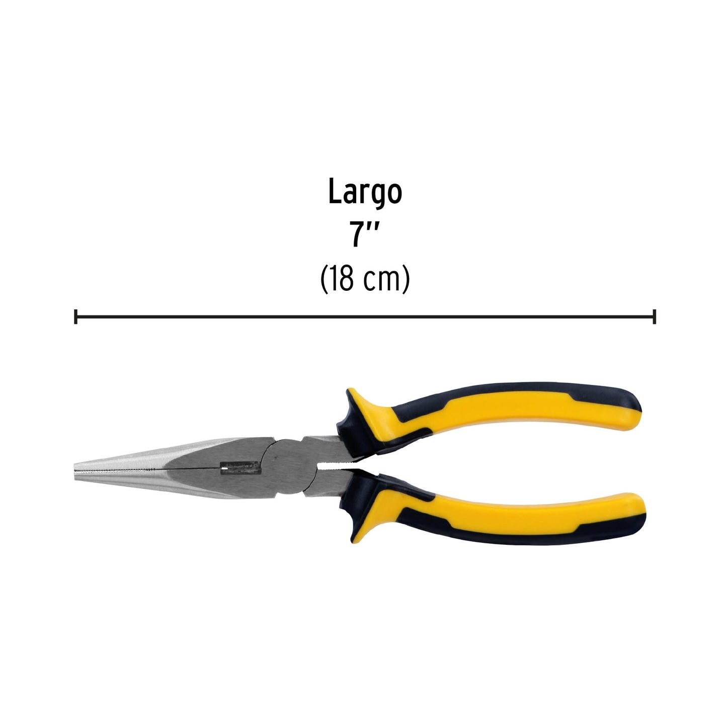 Pinza de punta y corte de 7" Mango comfort grip PRETUL