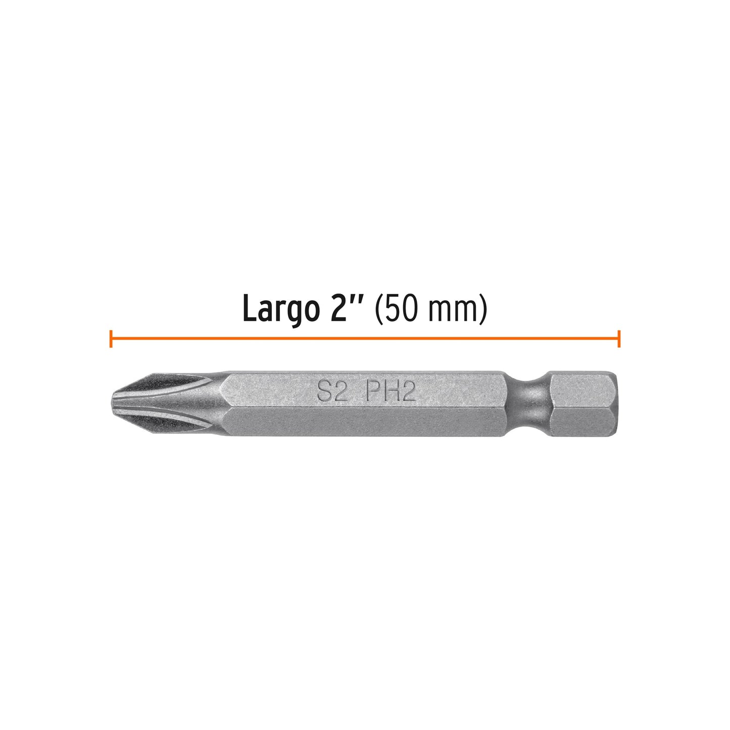 Estuche con 15 puntas de cruz PH2 largo 2", Truper Expert