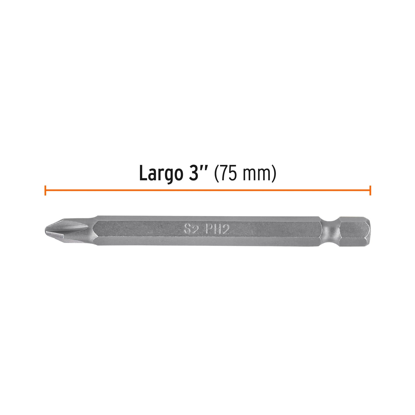 Punta Phillips para desarmador #2 x 3" Acerada TRUPER EXPERT