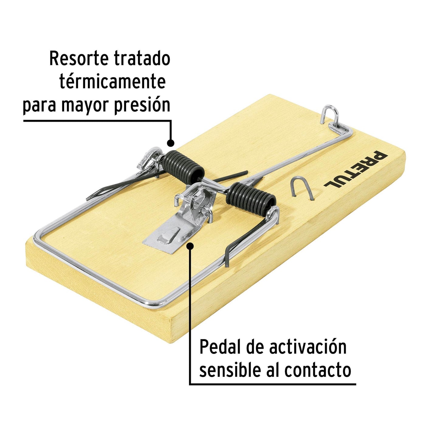 Trampa de madera de 7" para ratón PRETUL