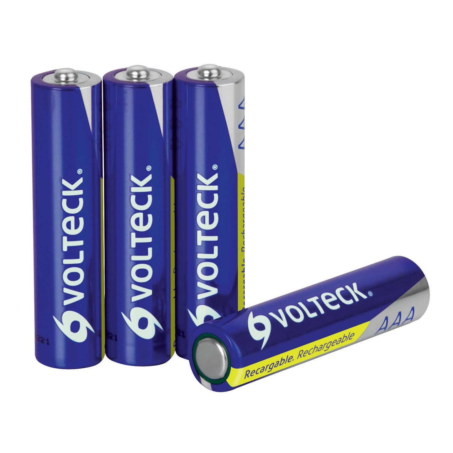Blister con 4 pilas AAA, recargables de uso general 600 MAH VOLTECK