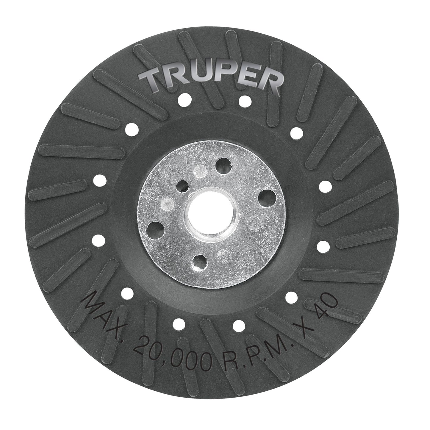 Respaldo para discos de lija 4-1/2", eje 5/8-11, Truper