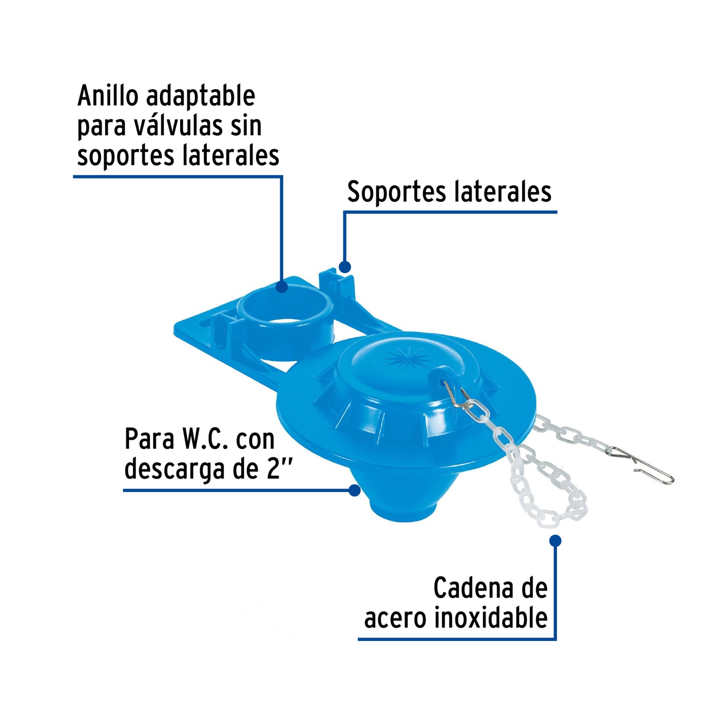Sapito para sanitario PVC de 2" FOSET