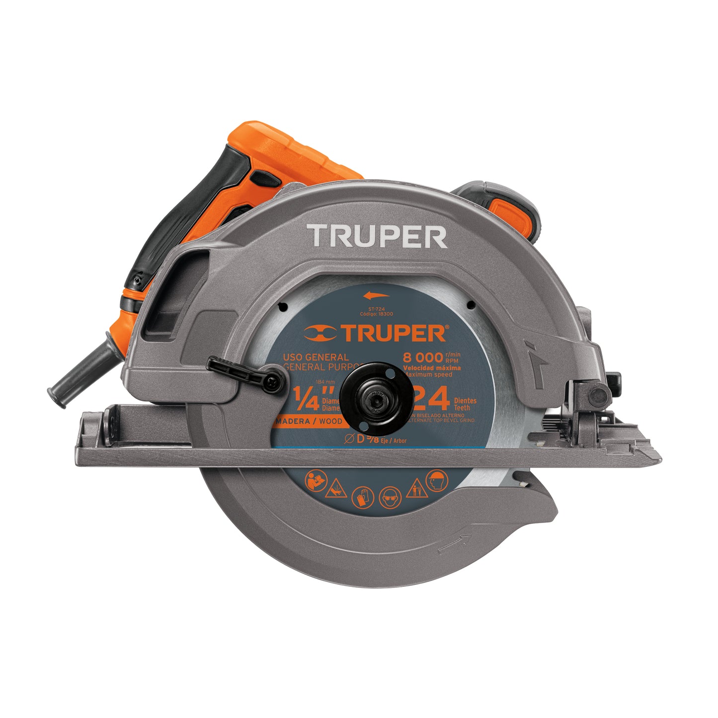 Sierra Circular 7-1/4'' 1750w, Profesional, TRUPER