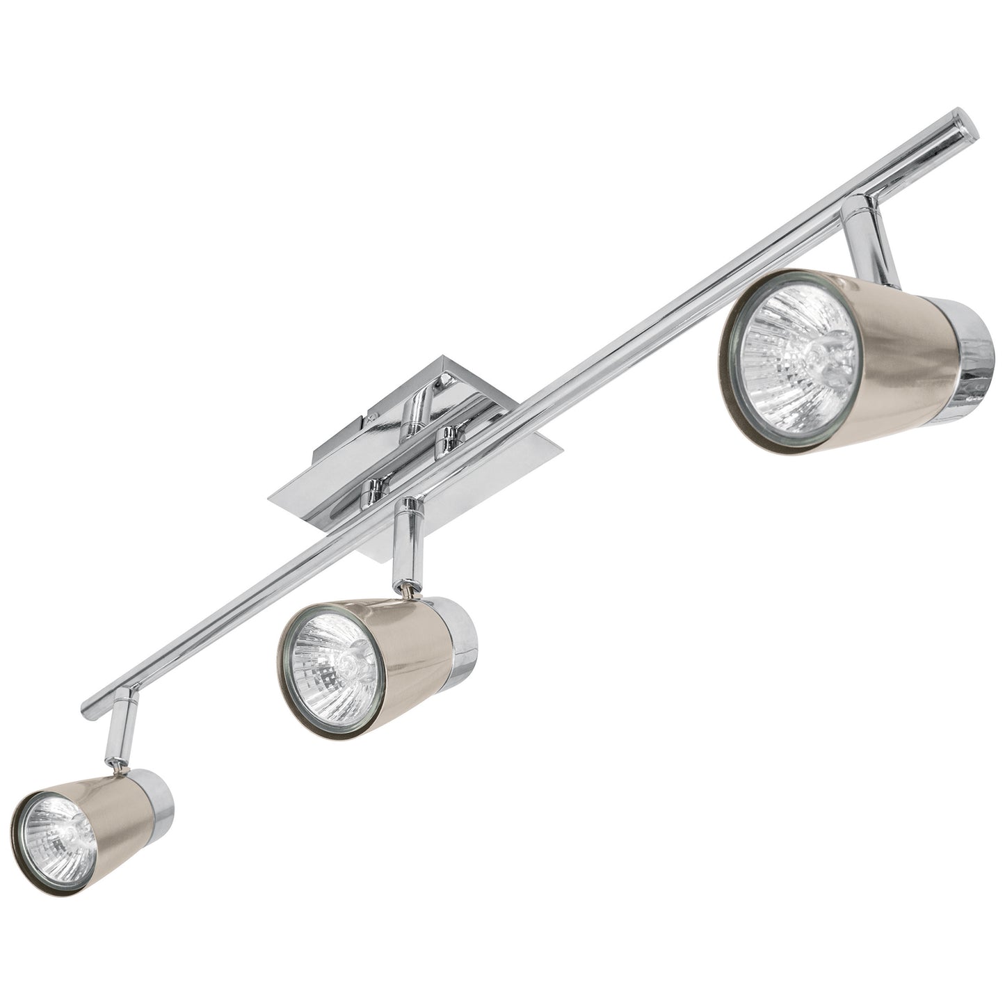 Luminario De Sobreponer Con 3 Spots Base Gu10, Volteck