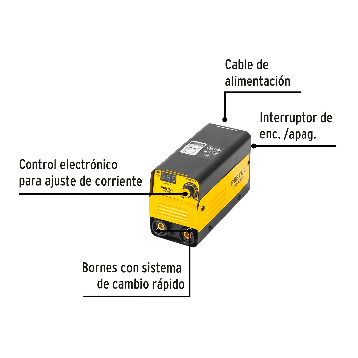 Mini soldadora inversora 100 A, 127 V, Pretul