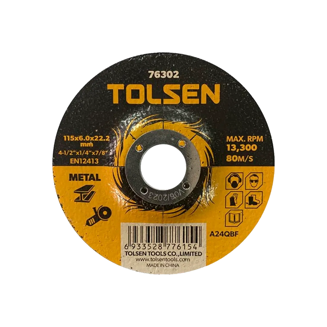 Disco para pulir metal de 4 1/2" TOLSEN